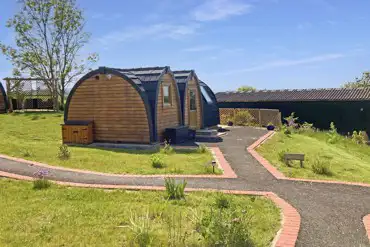 Hedgehog pod at School Farm Holidays