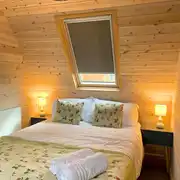 Hedgehog pod with a double bed Hedgehog pod with a double bed