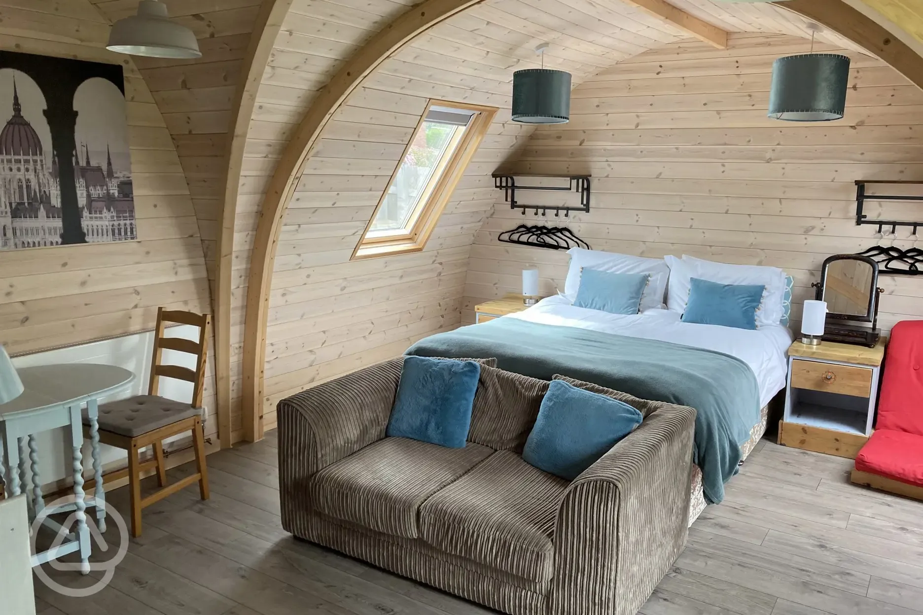 Owl pod bedroom