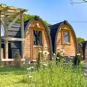 Rabbit glamping pod at School Farm Holidays