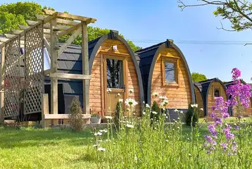 Rabbit glamping pod at School Farm Holidays