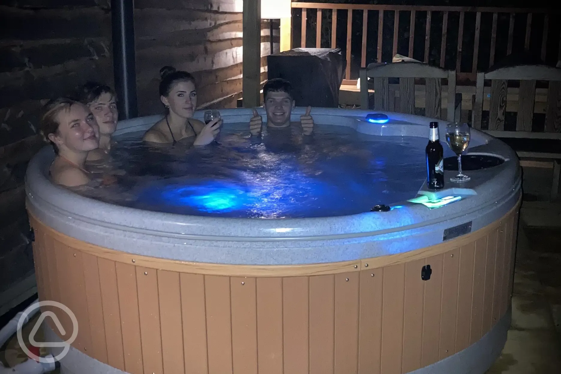 Stag cabin hot tub