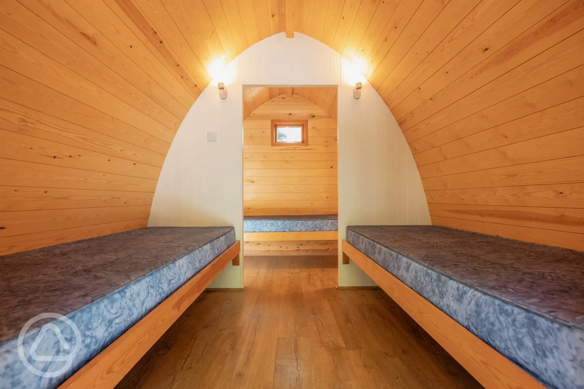 Camping pod (3 person) interior