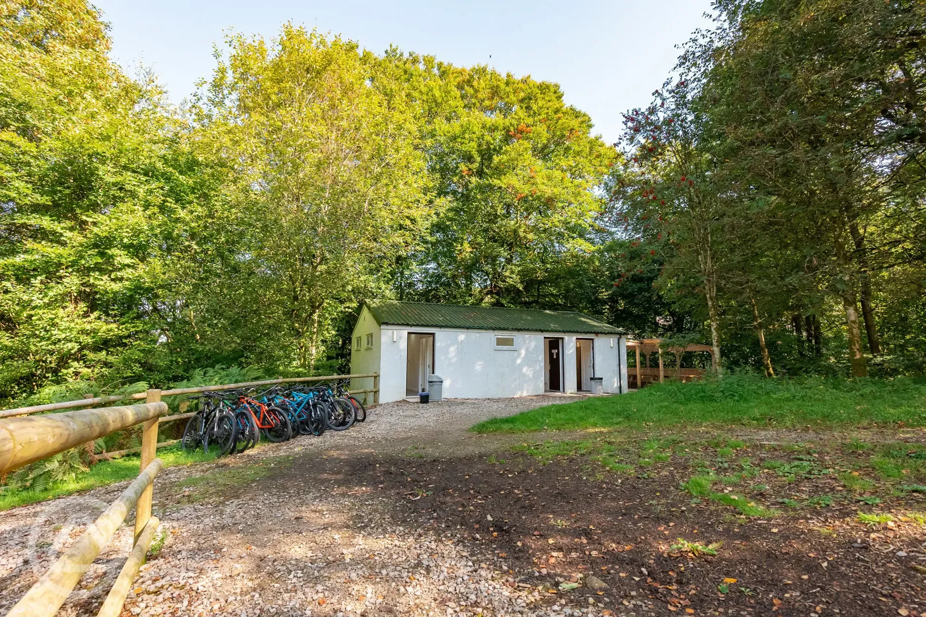 Shared facility block and bike storage