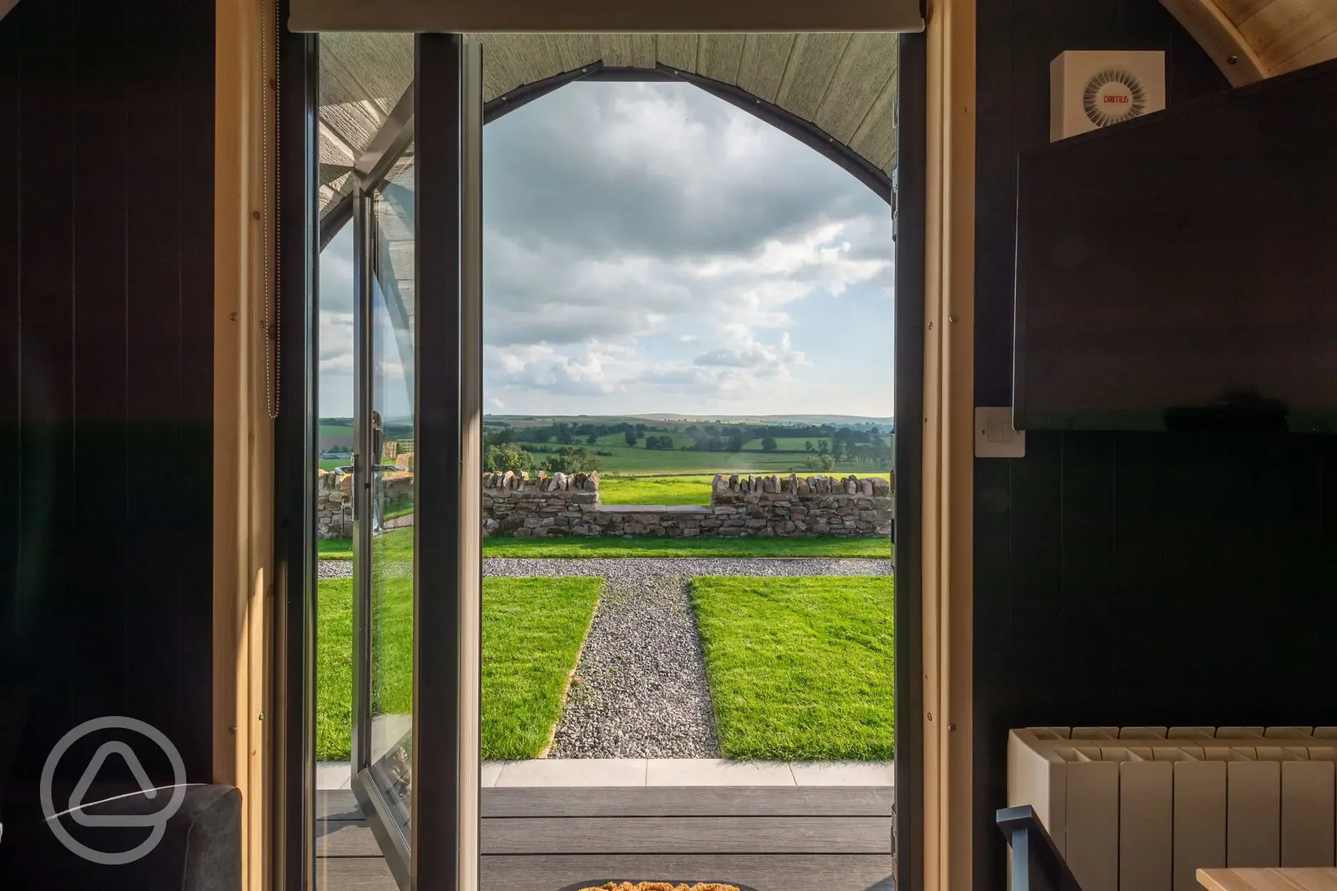 Glamping pod views