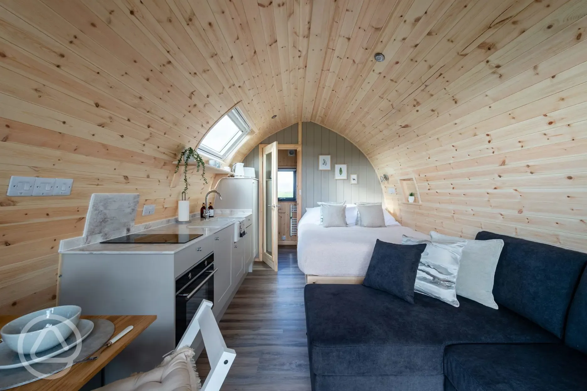 Eden glamping pod interior