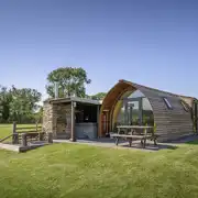 Large cabin style pod with hot tub at Sandwath Farm Large cabin style pod with hot tub at Sandwath Farm