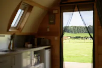 Kitchenette inside the Smardale Superior ensuite pod Kitchenette inside the Smardale Superior ensuite pod