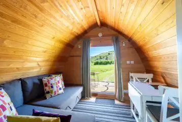 Glamping pod interior - dog friendly Glamping pod interior - dog friendly