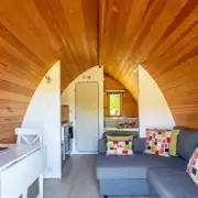 Glamping pod interior - dog friendly