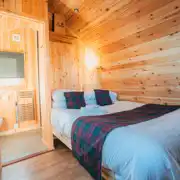 Glamping pod interior