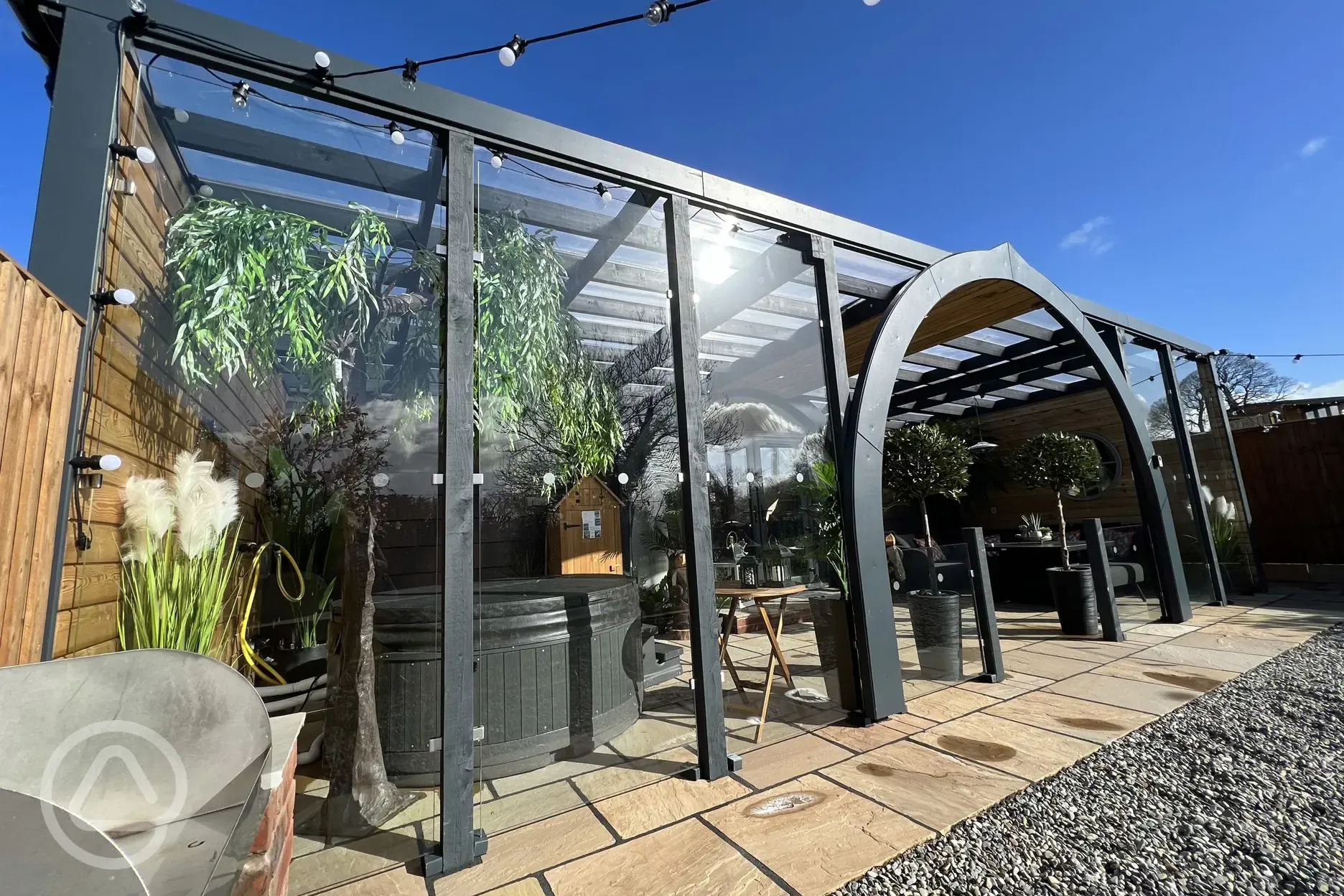 Front of the pod conservatory