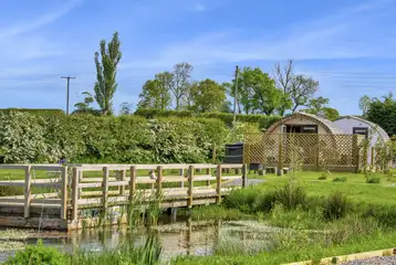 Glencroft glamping pod overlooking the wildlife pond Glencroft glamping pod overlooking the wildlife pond