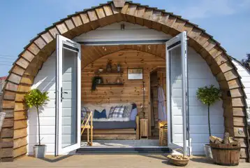 Chaplin's Club pod with double glass doors Chaplin's Club pod with double glass doors