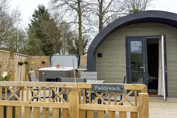 Paddywack hot tub and decking area Paddywack hot tub and decking area