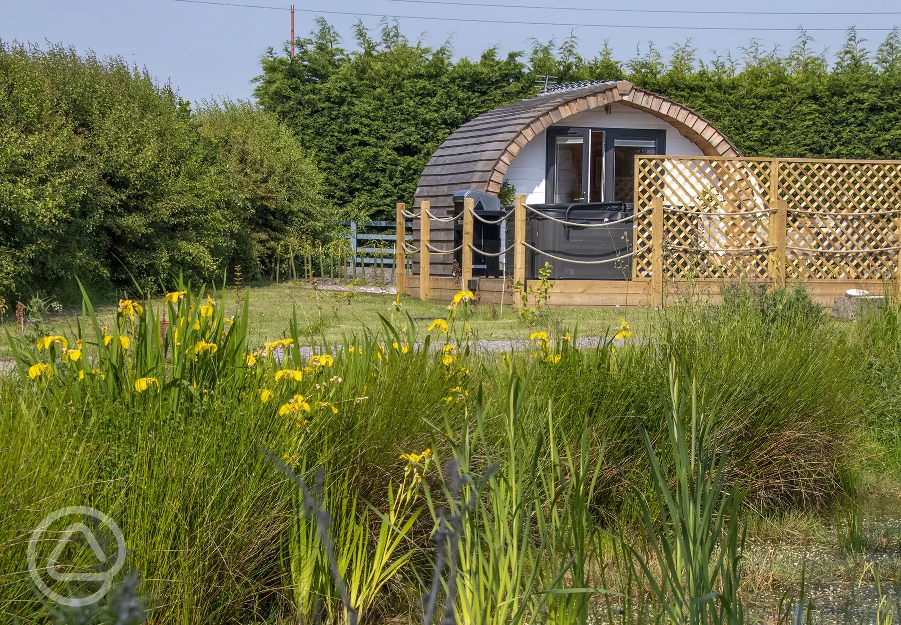 Glencroft pod by the pond