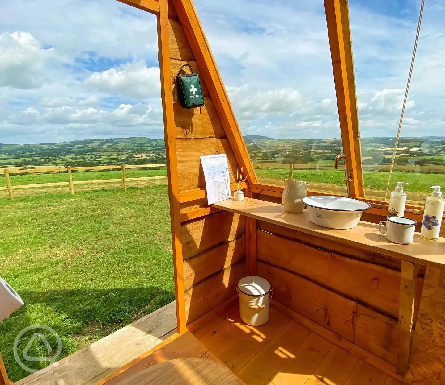 Large landpod bathroom