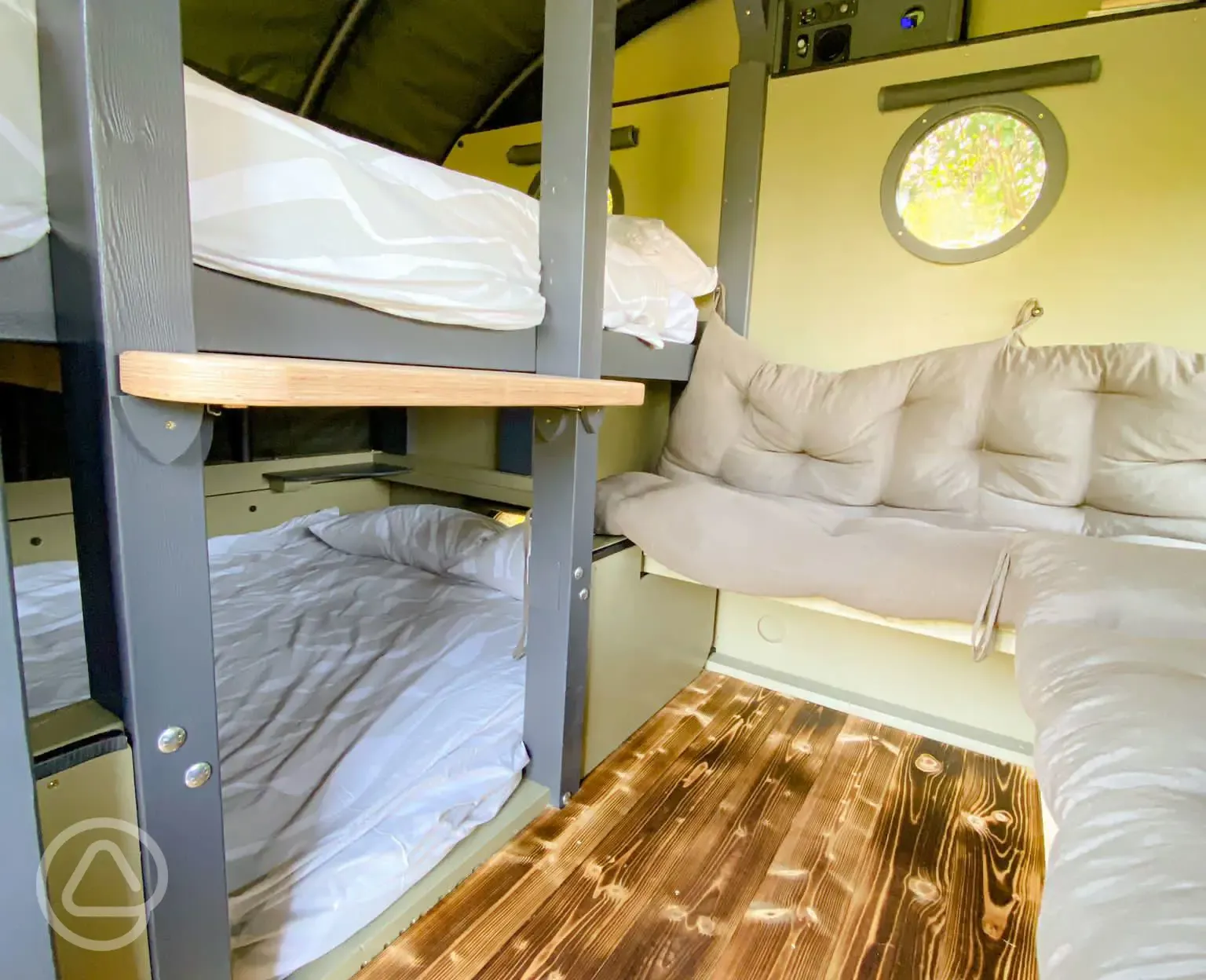 Small landpod interior