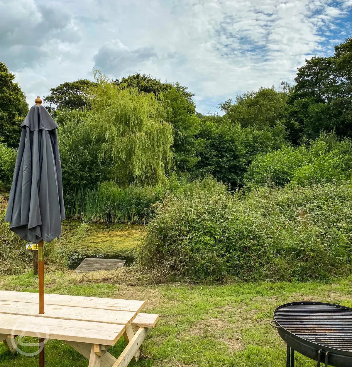 Outside the small landpod