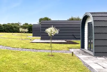Overview of the three ensuite glamping pods at Anglesey Holiday Pods Overview of the three ensuite glamping pods at Anglesey Holiday Pods