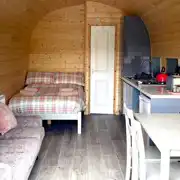 Cuddfan glamping pod interior