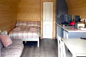 Cuddfan glamping pod interior