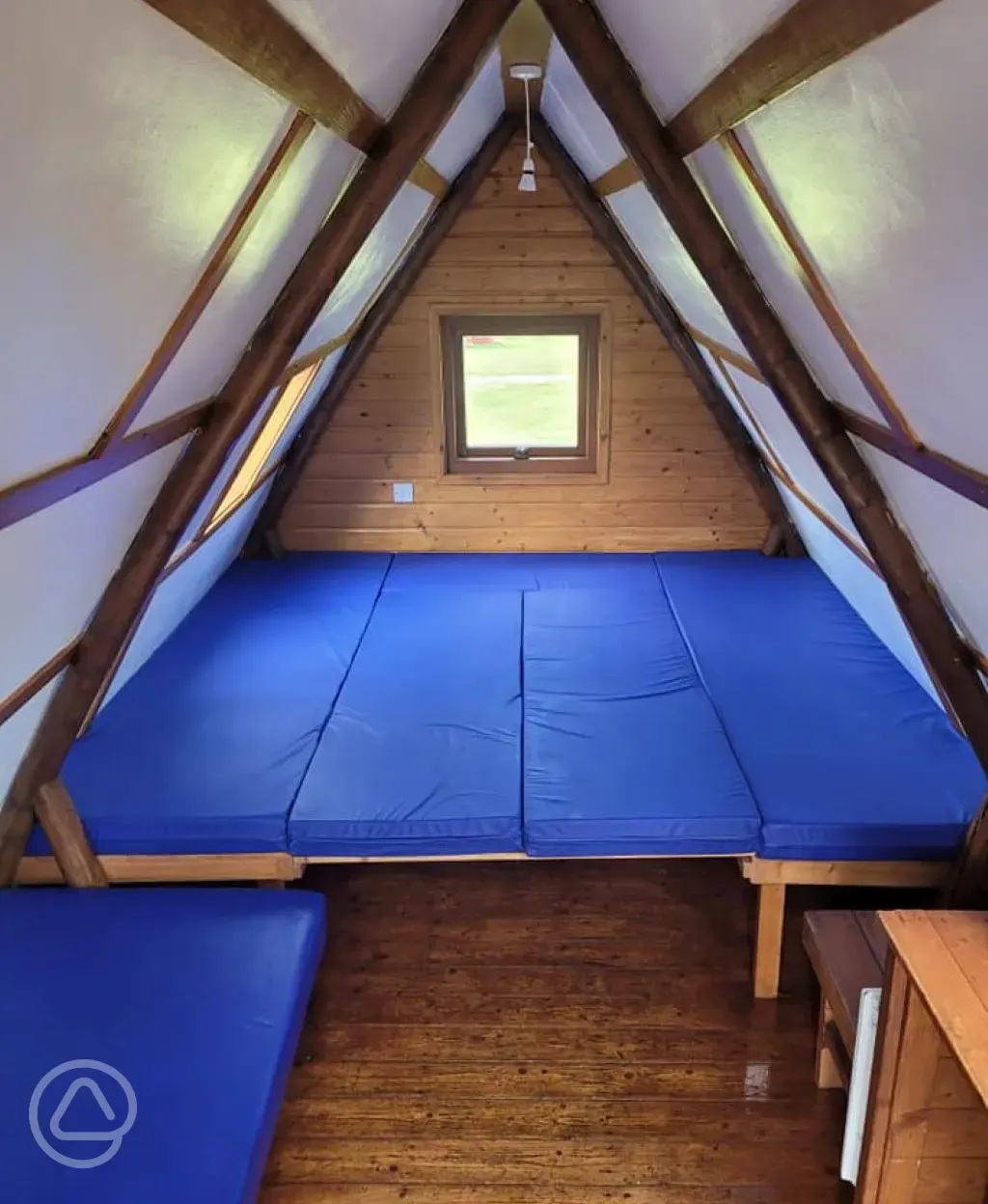 Apex glamping pod interior
