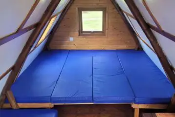 Apex glamping pod interior