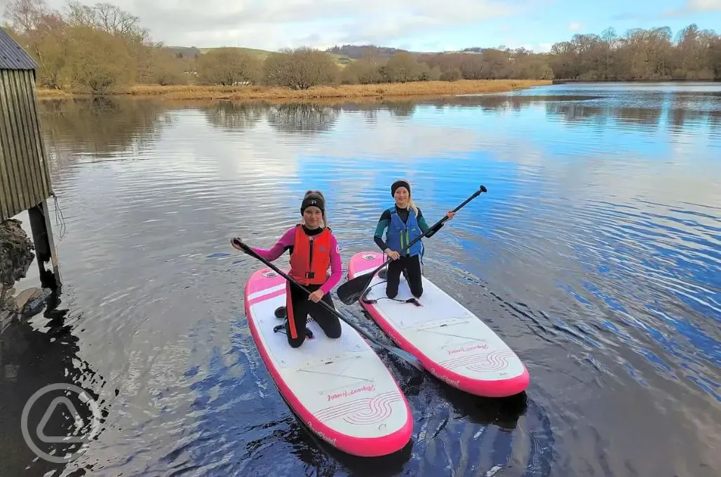 Paddleboarding on Loch Ken