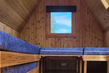 Stargazer glamping pod interior