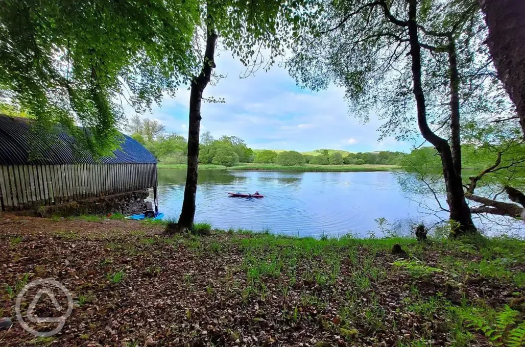 Boat house overlooking Loch Ken