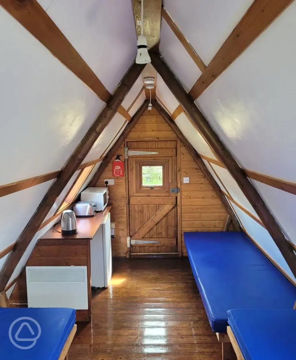 Apex glamping pod interior