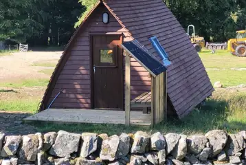 Apex glamping pod exterior Apex glamping pod exterior