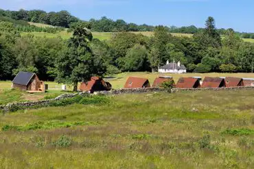 Overview of the pods at Hensol Estate Holidays 