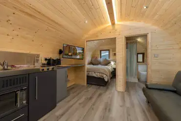 Carrock Sunset Glamping Pod interior