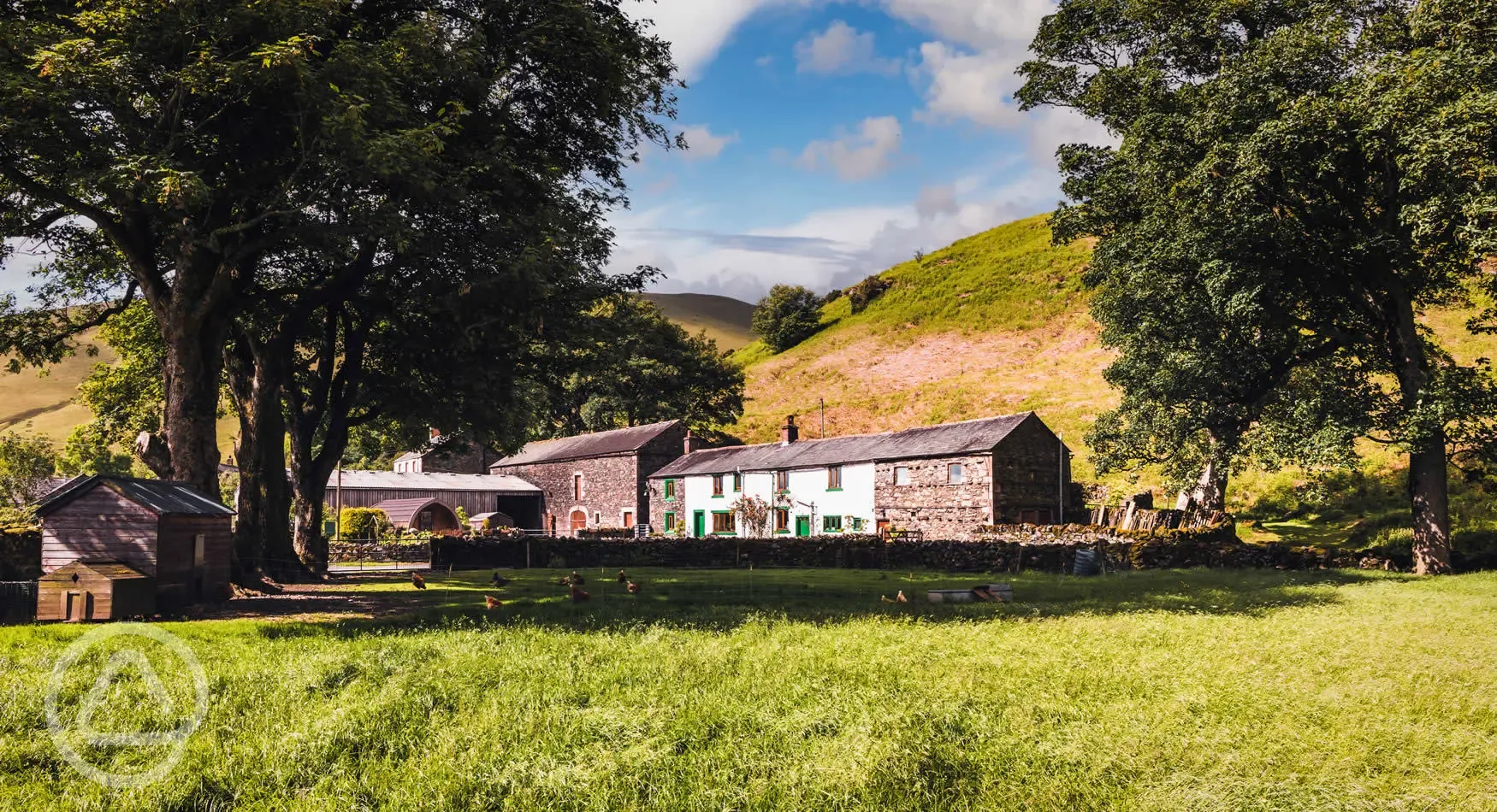 Glamping pod on a working farm