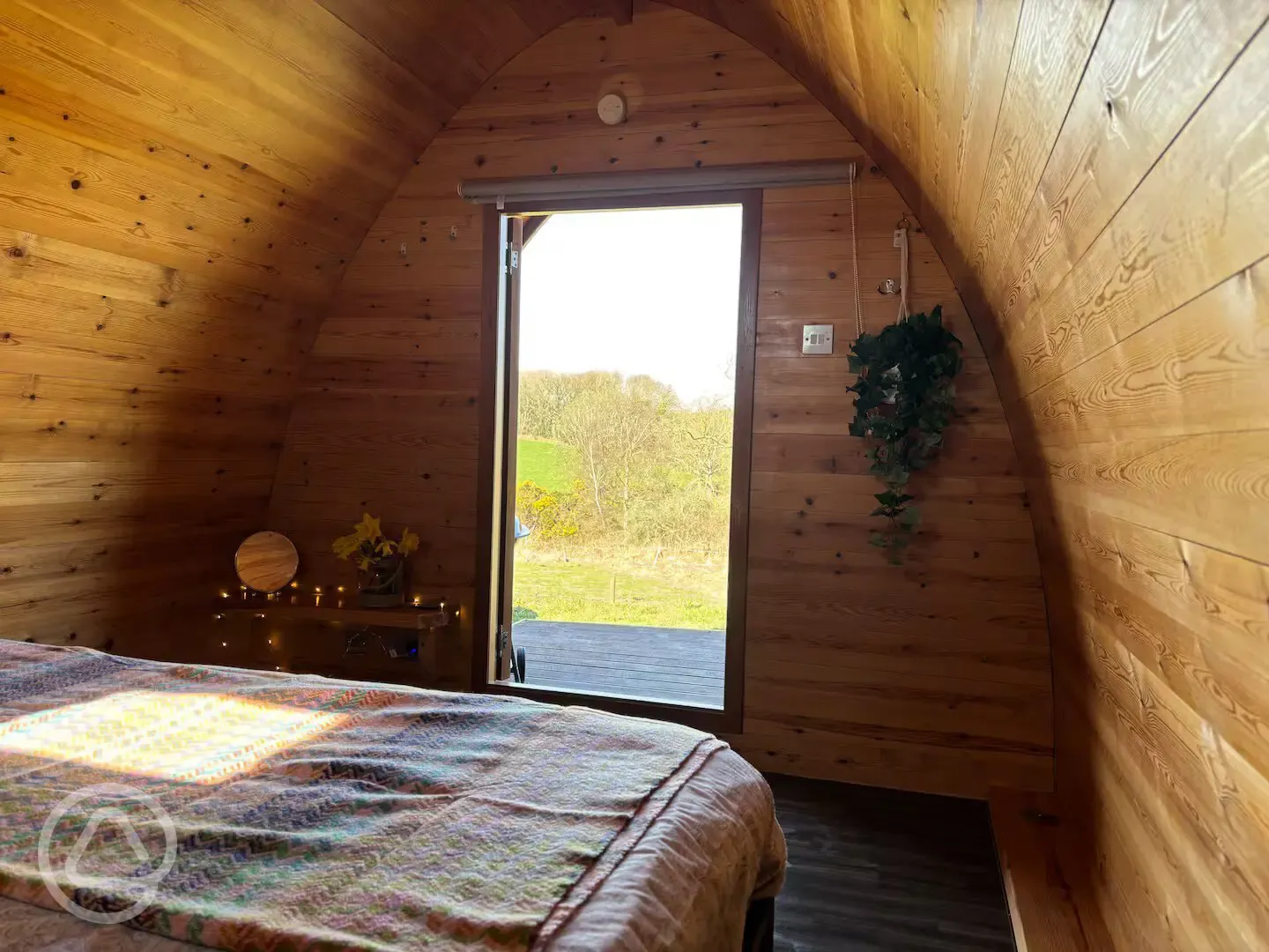 Camping pod (king) interior