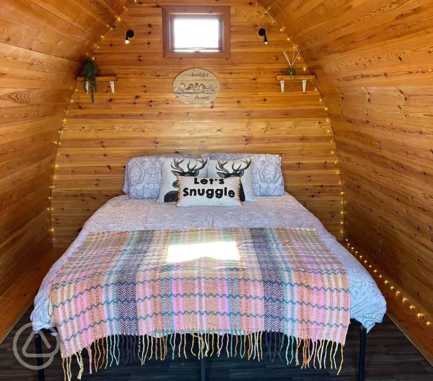 Camping pod (king) interior