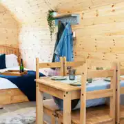 Glamping pod interior