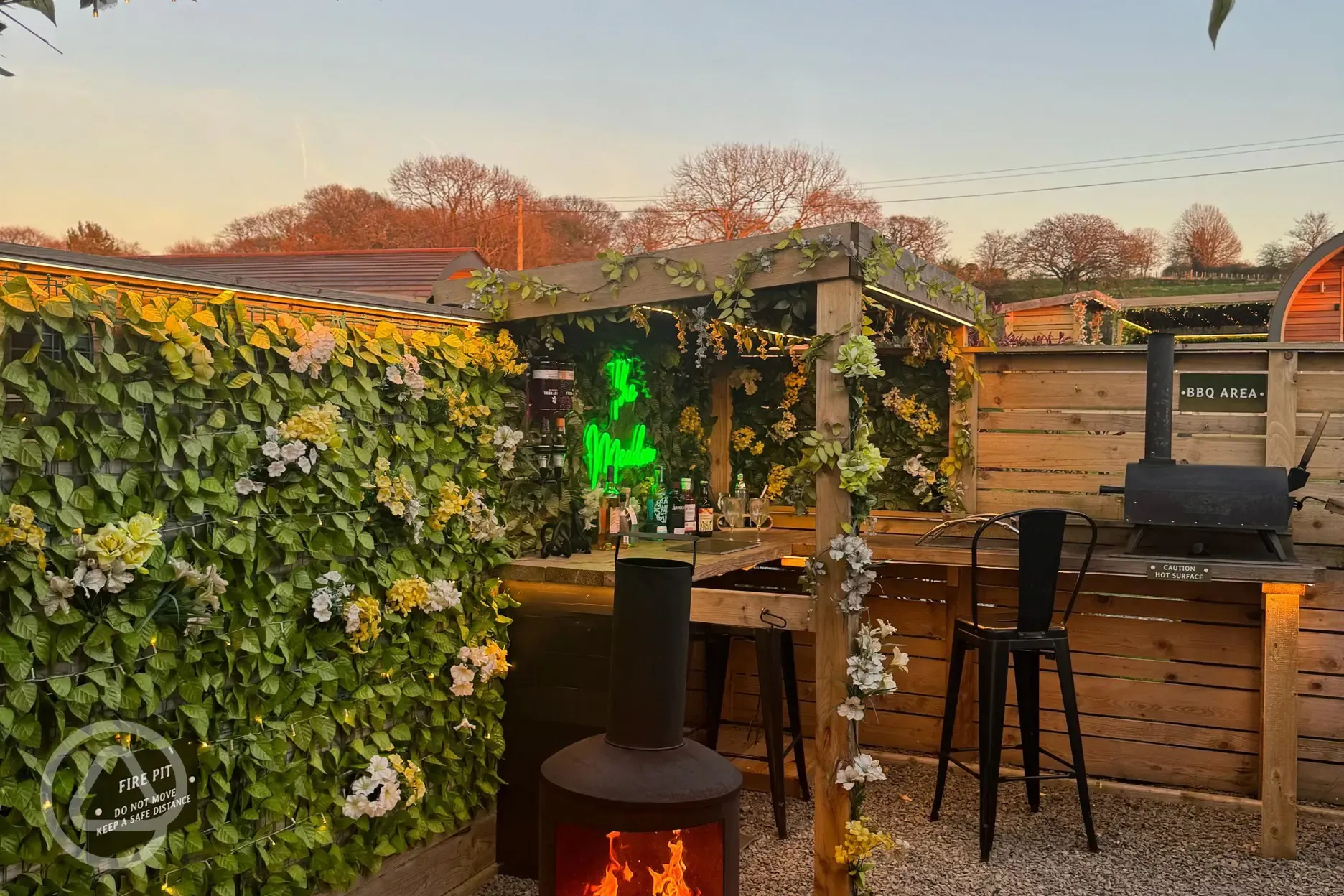 Meadow firepit area 