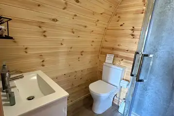 Ensuite glamping pod bathroom Ensuite glamping pod bathroom