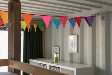 Glamping cabin bunting Glamping cabin bunting
