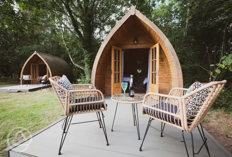 Conker Cabin and Sleepy Hollow pods