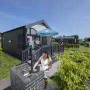 Glamping cabin and BBQ