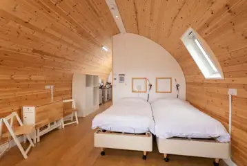 Glamping cabin interior - universally accessible