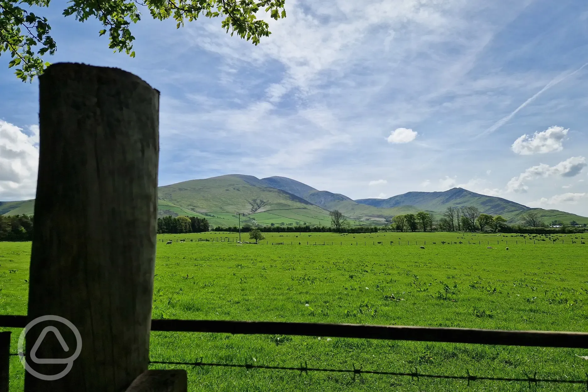 View of Skiddaw from Kestrel Lodge Campsite