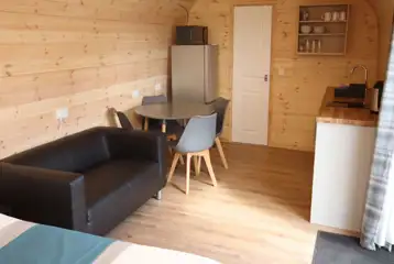 Glamping pod interior