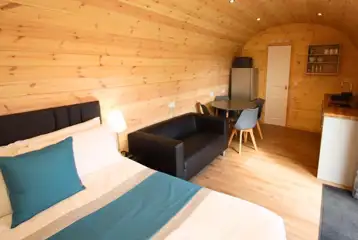 Glamping pod interior