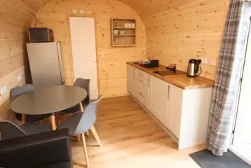 Glamping pod interior