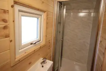 Glamping pod bathroom